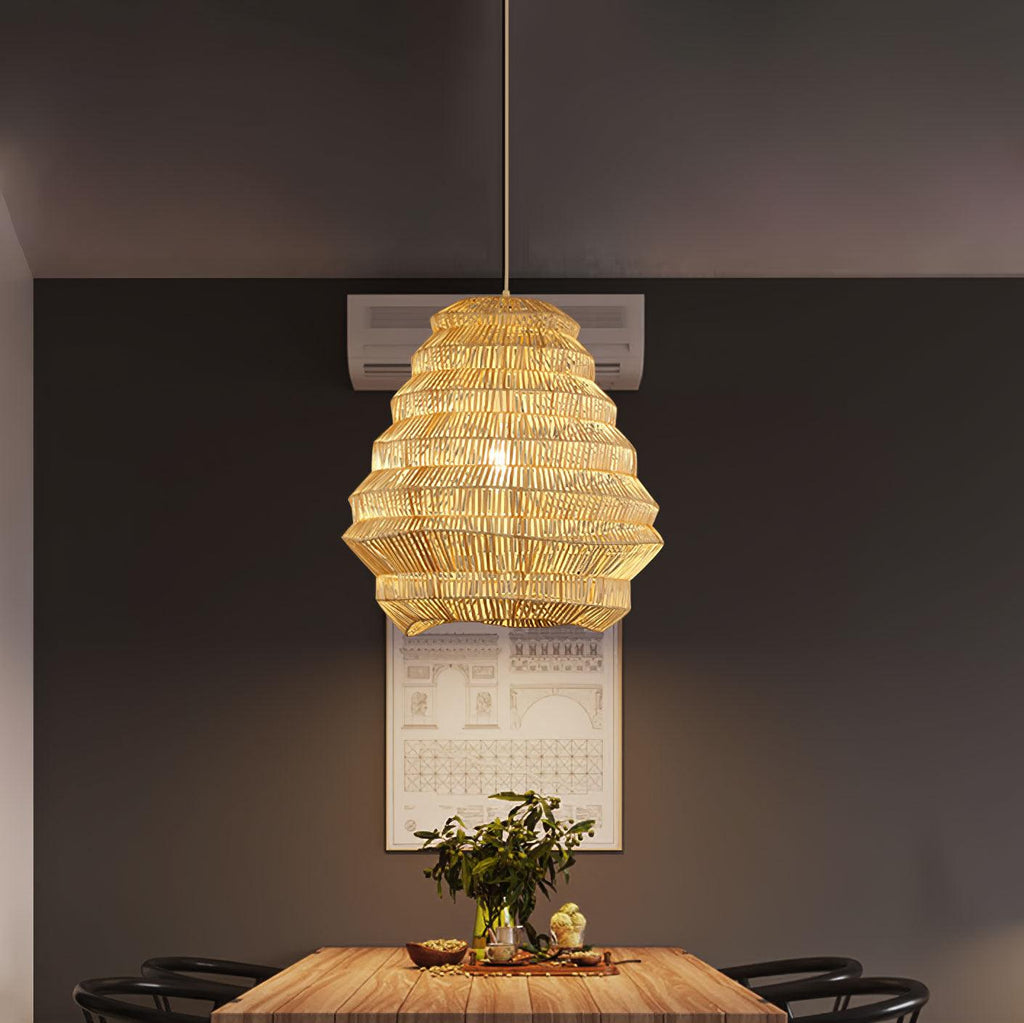 Strata Lampe Pendante Moderne en Bambou - Neutralighting