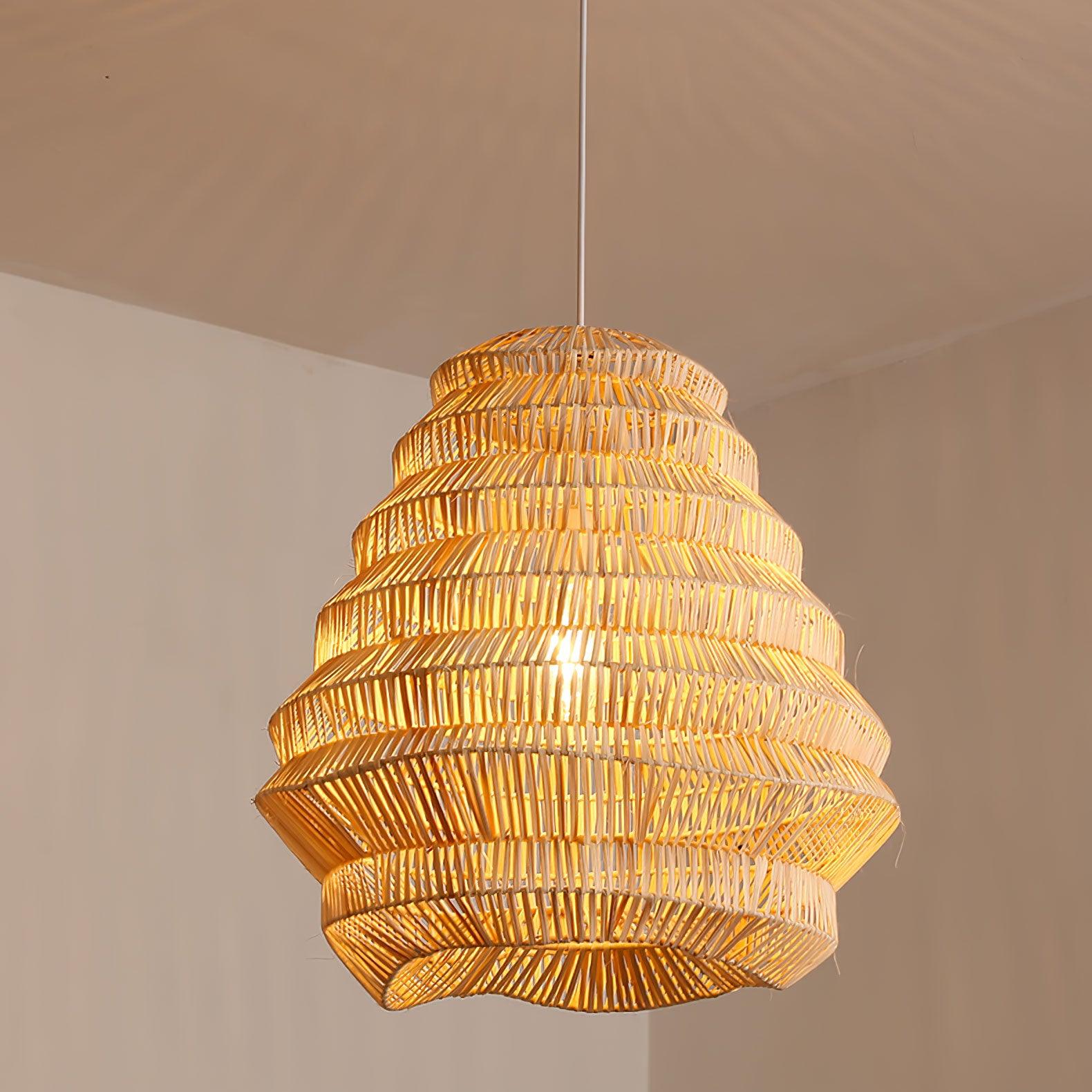Strata Lampe Pendante Moderne en Bambou - Neutralighting