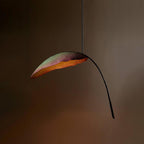 Rauduvyu Moderne Minimaliste Feuille Noir Métal Lustre - Neutralighting