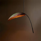Rauduvyu Moderne Minimaliste Feuille Noir Métal Lustre - Neutralighting