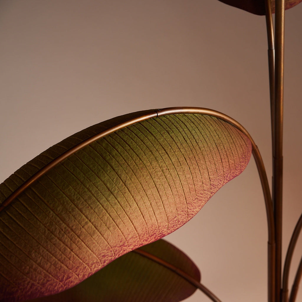 Rauduvyu Moderne Minimaliste Feuille Noir Métal Lustre - Neutralighting