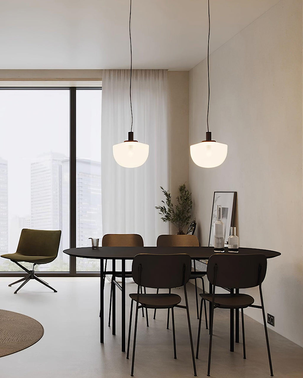 Lume Lampe Pendante Verre Minimaliste - Neutralighting