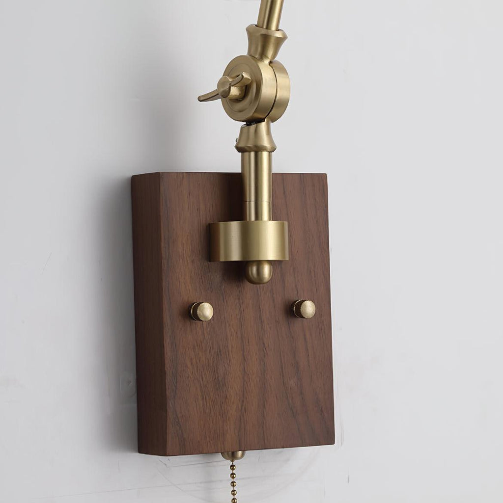 Vionde Applique murale réglable en laiton et verre vert - Neutralighting