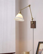 Vionde Applique murale réglable en laiton et verre vert - Neutralighting
