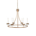 Yrvuvyh Ancien Industriel Luxe Laiton Cristal Lustre - Neutralighting