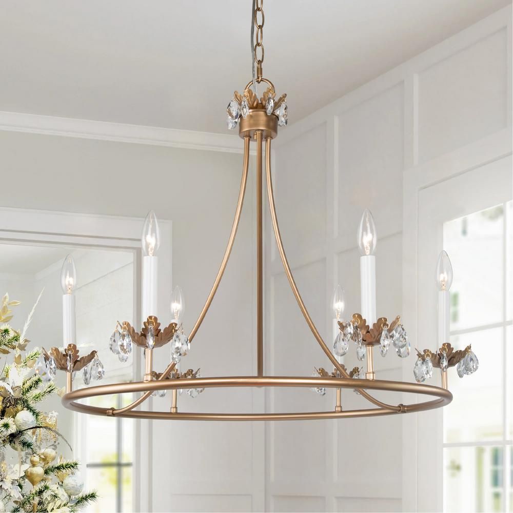 Yrvuvyh Ancien Industriel Luxe Laiton Cristal Lustre - Neutralighting