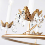 Yrvuvyh Ancien Industriel Luxe Laiton Cristal Lustre - Neutralighting