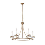 Yrvuvyh Ancien Industriel Luxe Laiton Cristal Lustre - Neutralighting