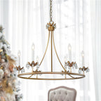 Yrvuvyh Ancien Industriel Luxe Laiton Cristal Lustre - Neutralighting