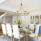 Yrvuvyh Ancien Industriel Luxe Laiton Cristal Lustre - Neutralighting
