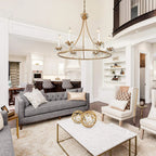 Yrvuvyh Ancien Industriel Luxe Laiton Cristal Lustre - Neutralighting