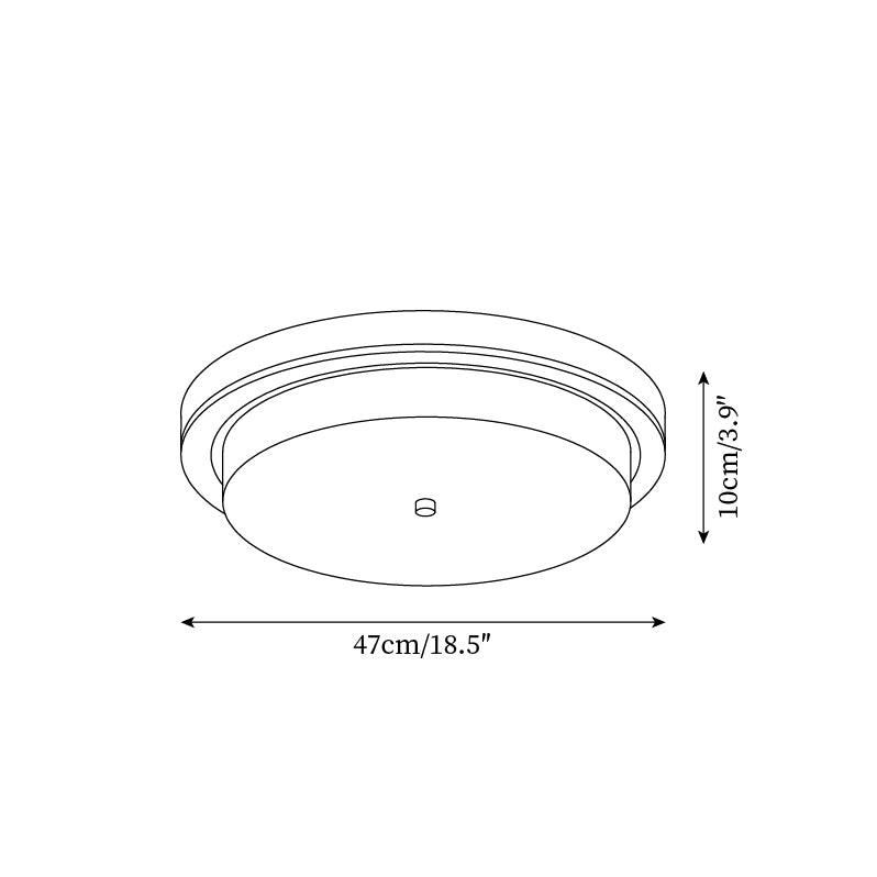 Ondra Plafonnier en Verre Minimaliste - Neutralighting