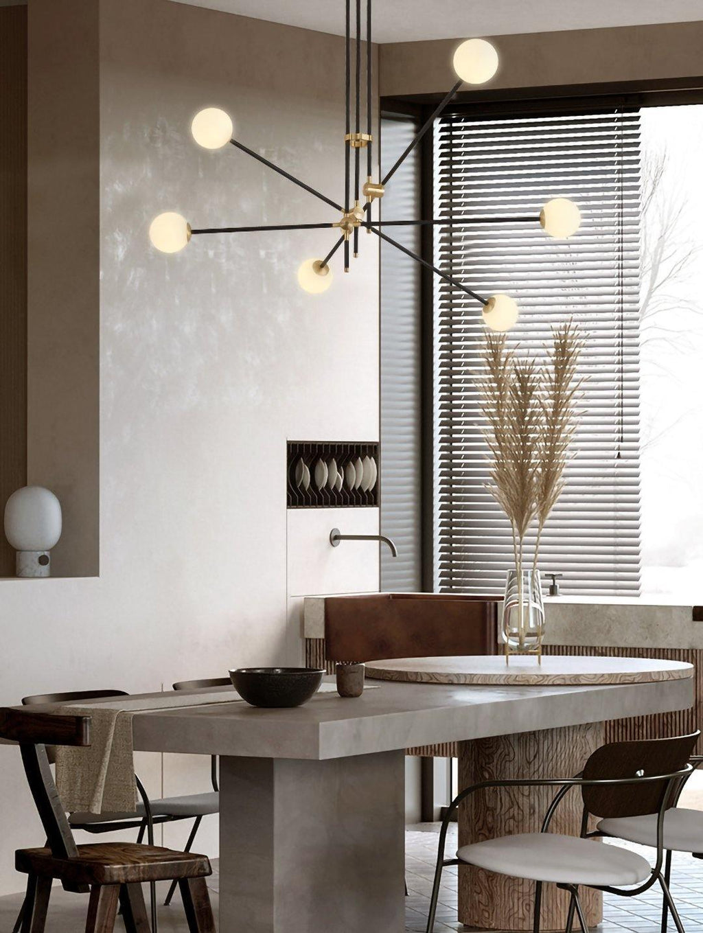 LustraLustre SI Laiton Verre Globe - Neutralighting