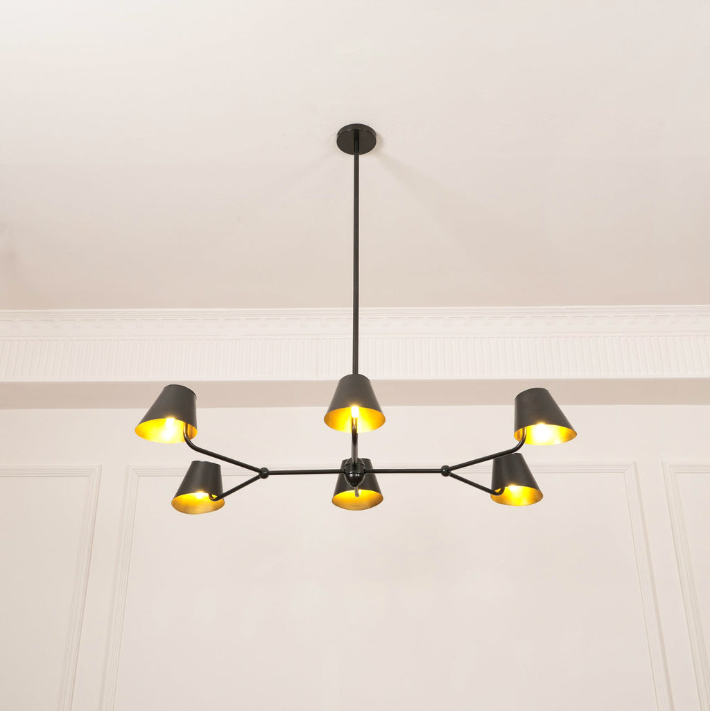 Vemarora Lustre Métal Linéaire Industriel Vintage - Neutralighting