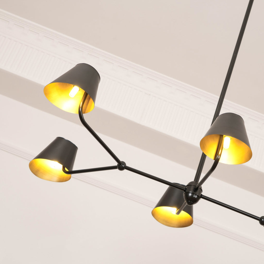 Vemarora Lustre Métal Linéaire Industriel Vintage - Neutralighting