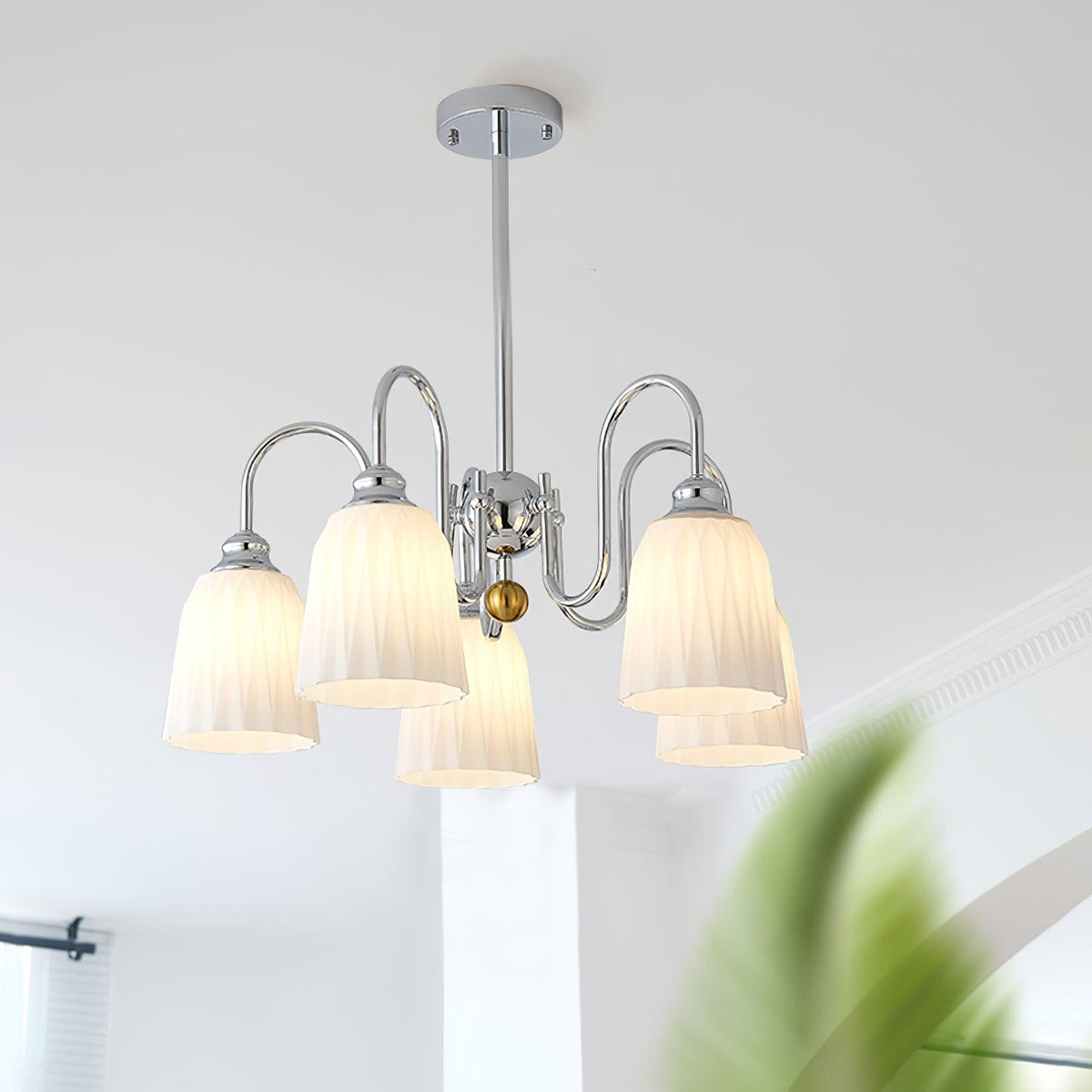 Micah Chandelier Vintage en Verre - Neutralighting