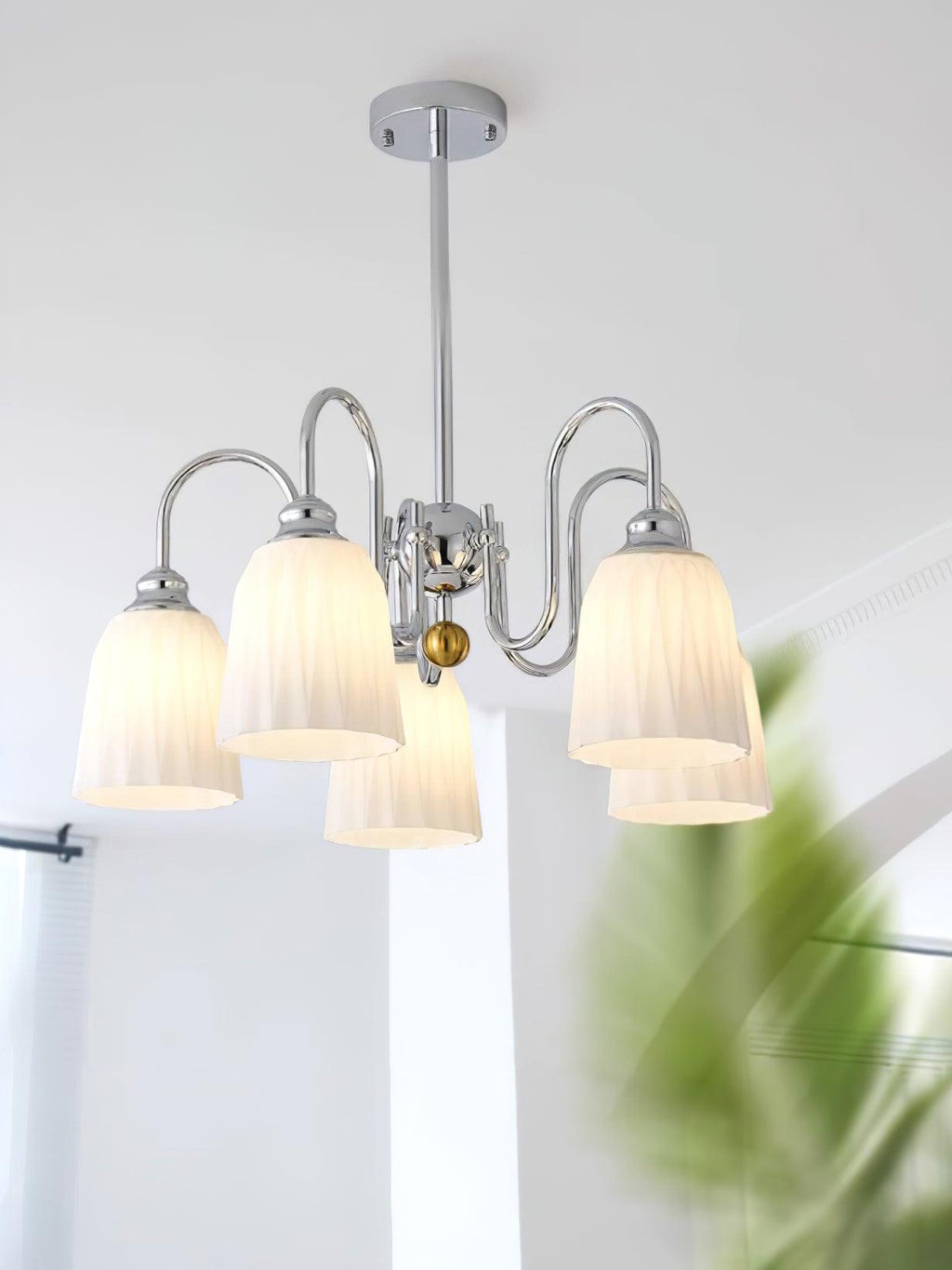 Micah Chandelier Vintage en Verre - Neutralighting
