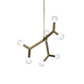 Ulfuvyu Moderne Minimaliste Balle Laiton Verre Lustre - Neutralighting