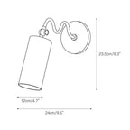 Vatnuvyu Moderne Minimaliste Tissu Métal Applique Murale - Neutralighting