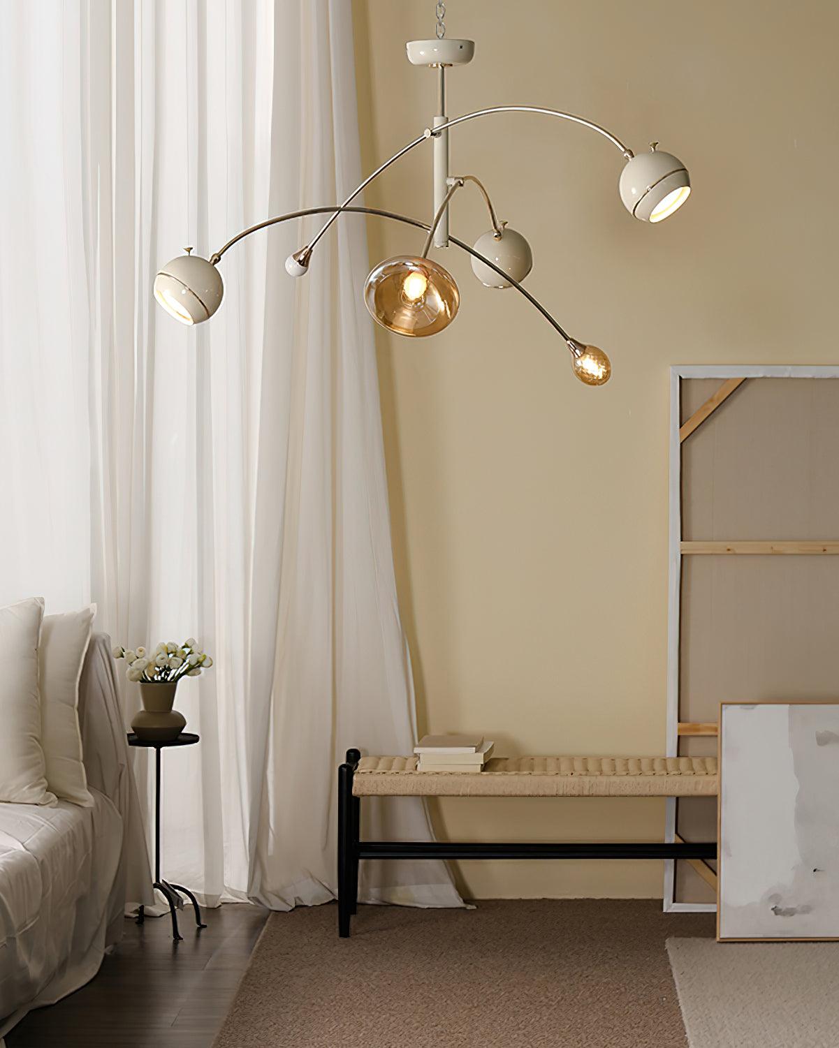 Lustra Chandelier Vert Sci-Fi Élégant - Neutralighting