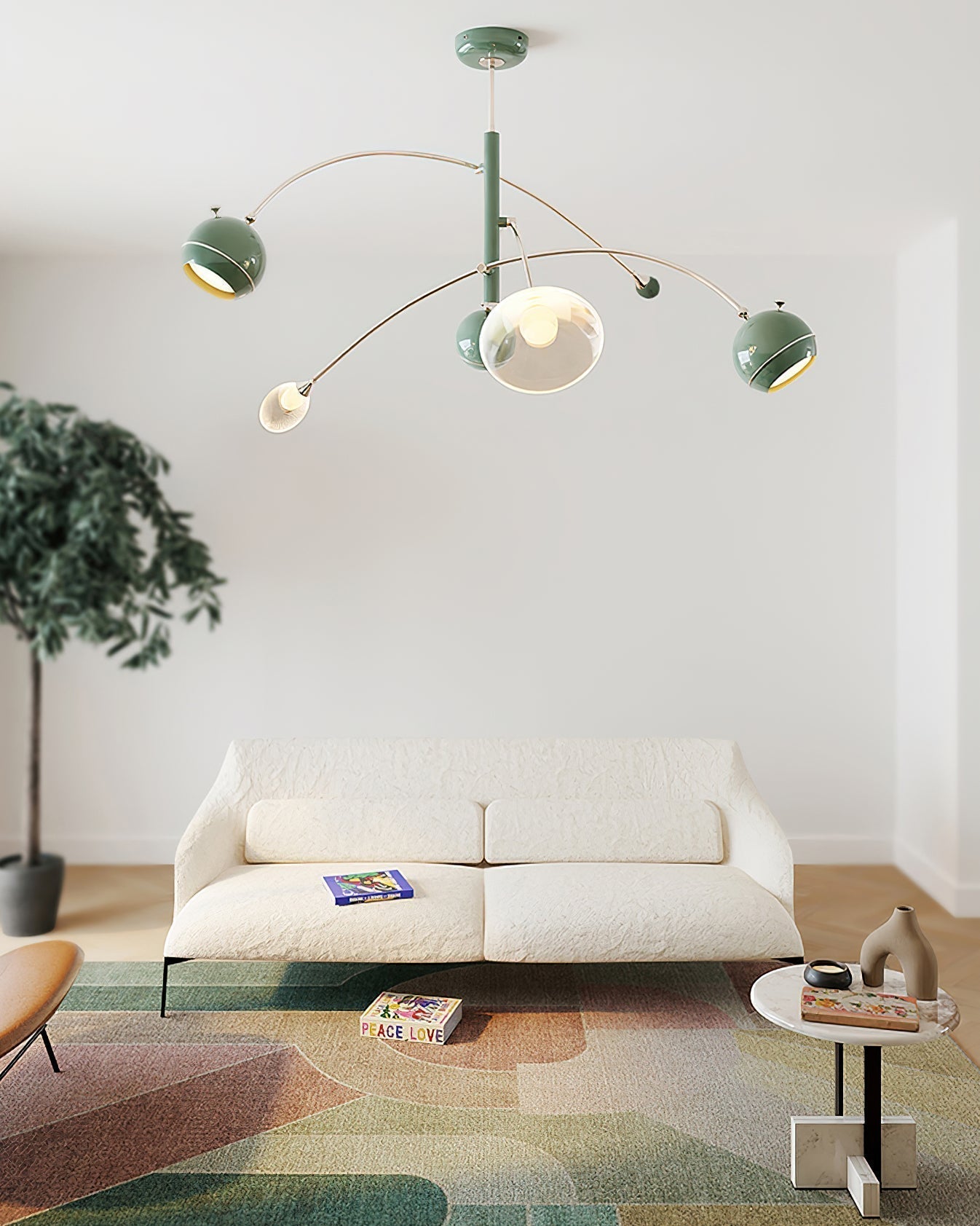 Lustra Chandelier Vert Sci-Fi Élégant - Neutralighting