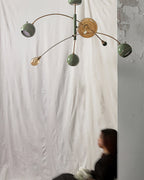 Lustra Chandelier Vert Sci-Fi Élégant - Neutralighting