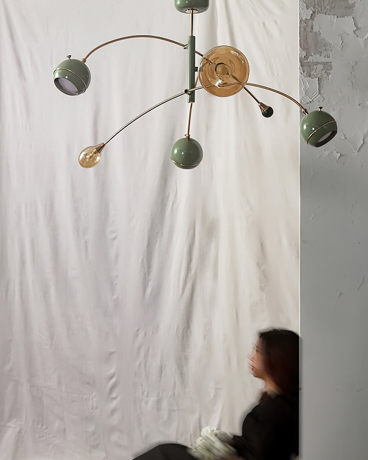 Lustra Chandelier Vert Sci-Fi Élégant - Neutralighting
