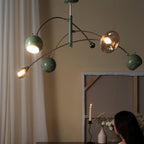 Lustra Chandelier Vert Sci-Fi Élégant - Neutralighting