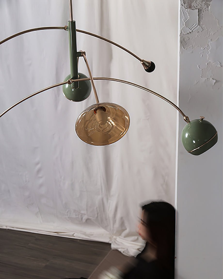 Lustra Chandelier Vert Sci-Fi Élégant - Neutralighting