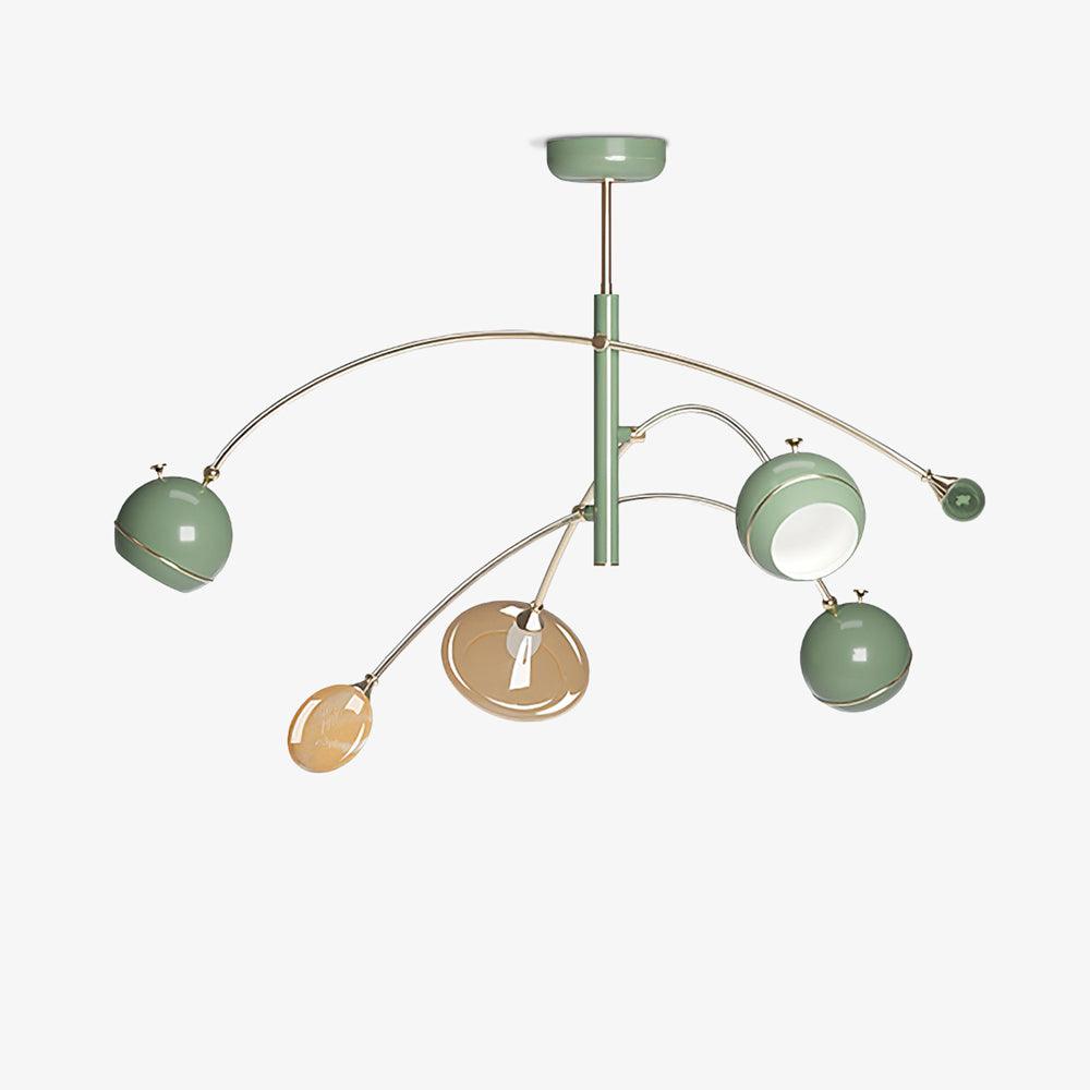 Lustra Chandelier Vert Sci-Fi Élégant - Neutralighting