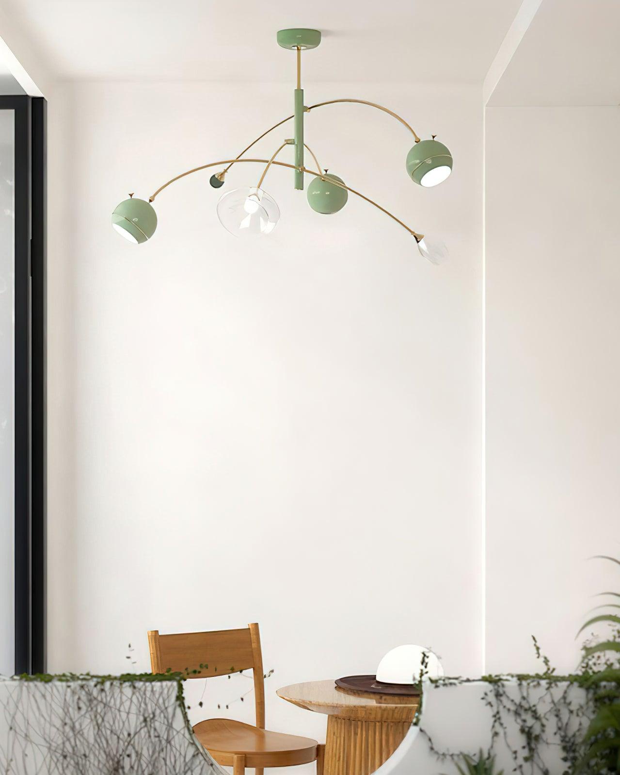 Lustra Chandelier Vert Sci-Fi Élégant - Neutralighting