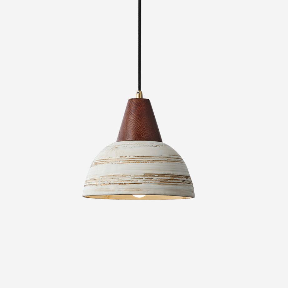 Suspension Texturé Céramique Ombre Conique Nordique Minimaliste - Neutralighting