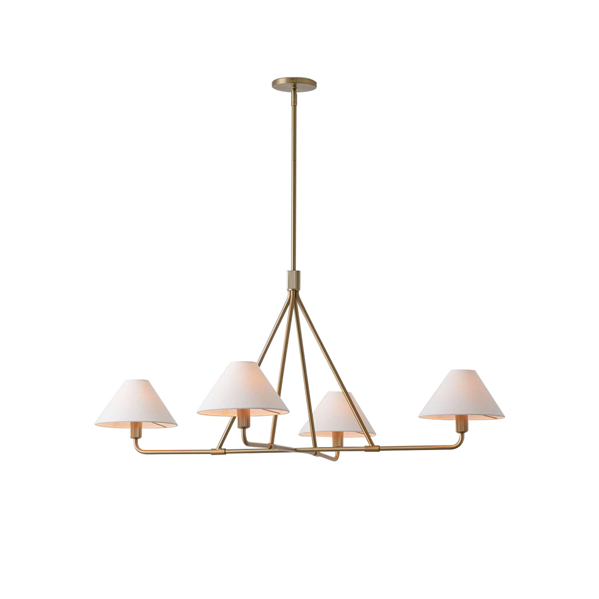 Ornuvyh Ancien Industriel Métal Tissu Lustre - Neutralighting