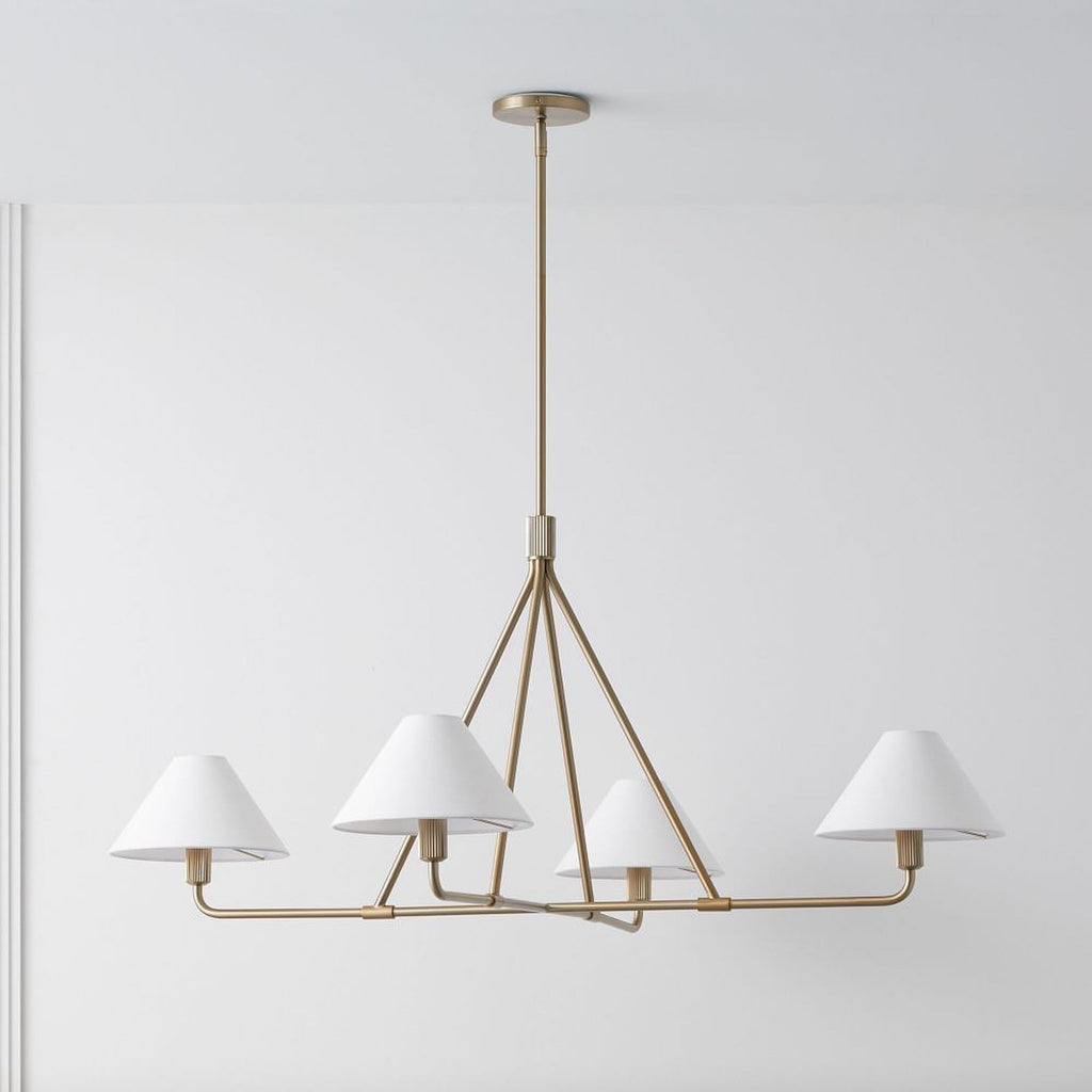 Ornuvyh Ancien Industriel Métal Tissu Lustre - Neutralighting