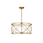 Waegnuvyu Moderne Minimaliste Ancien Industriel Métal Lanterne Lustre - Neutralighting
