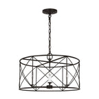 Waegnuvyu Moderne Minimaliste Ancien Industriel Métal Lanterne Lustre - Neutralighting