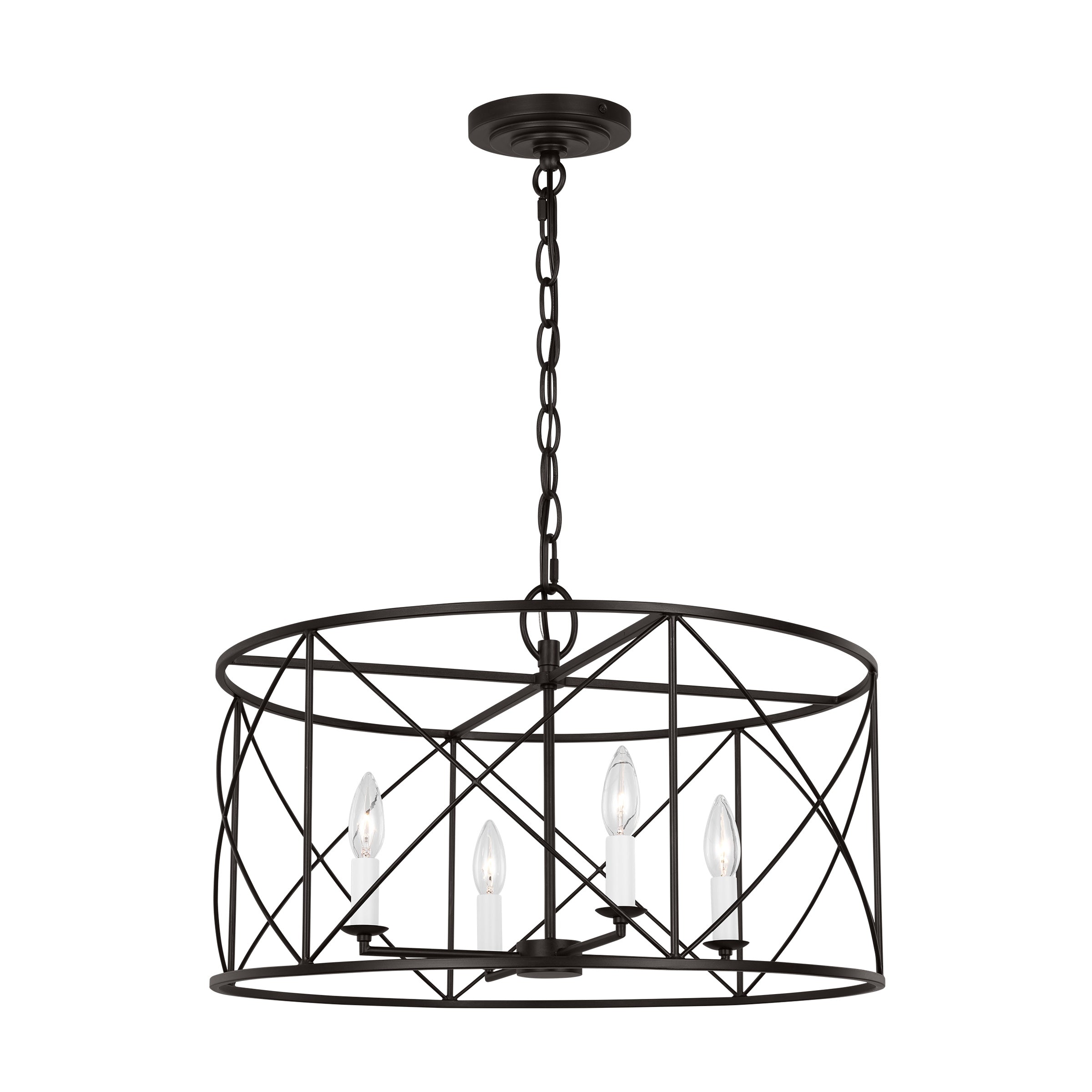 Waegnuvyu Moderne Minimaliste Ancien Industriel Métal Lanterne Lustre - Neutralighting