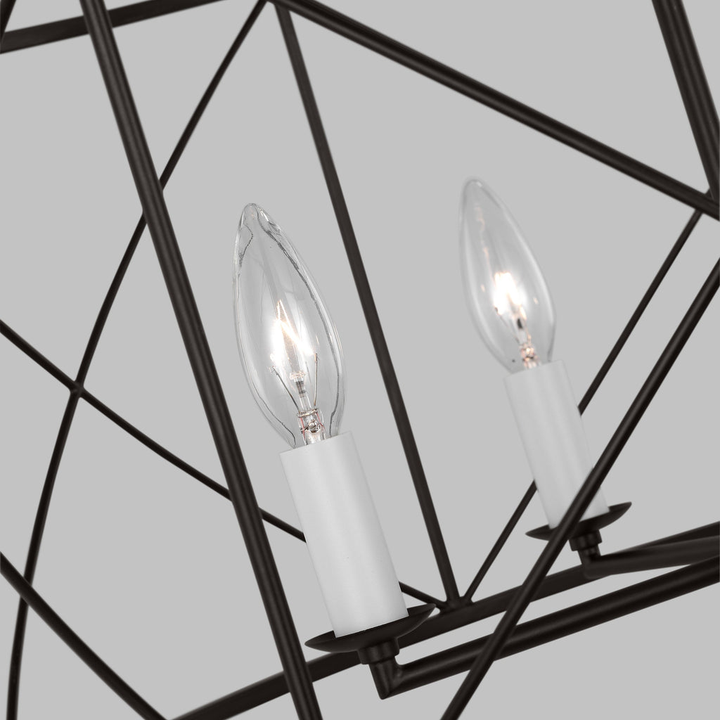 Waegnuvyu Moderne Minimaliste Ancien Industriel Métal Lanterne Lustre - Neutralighting