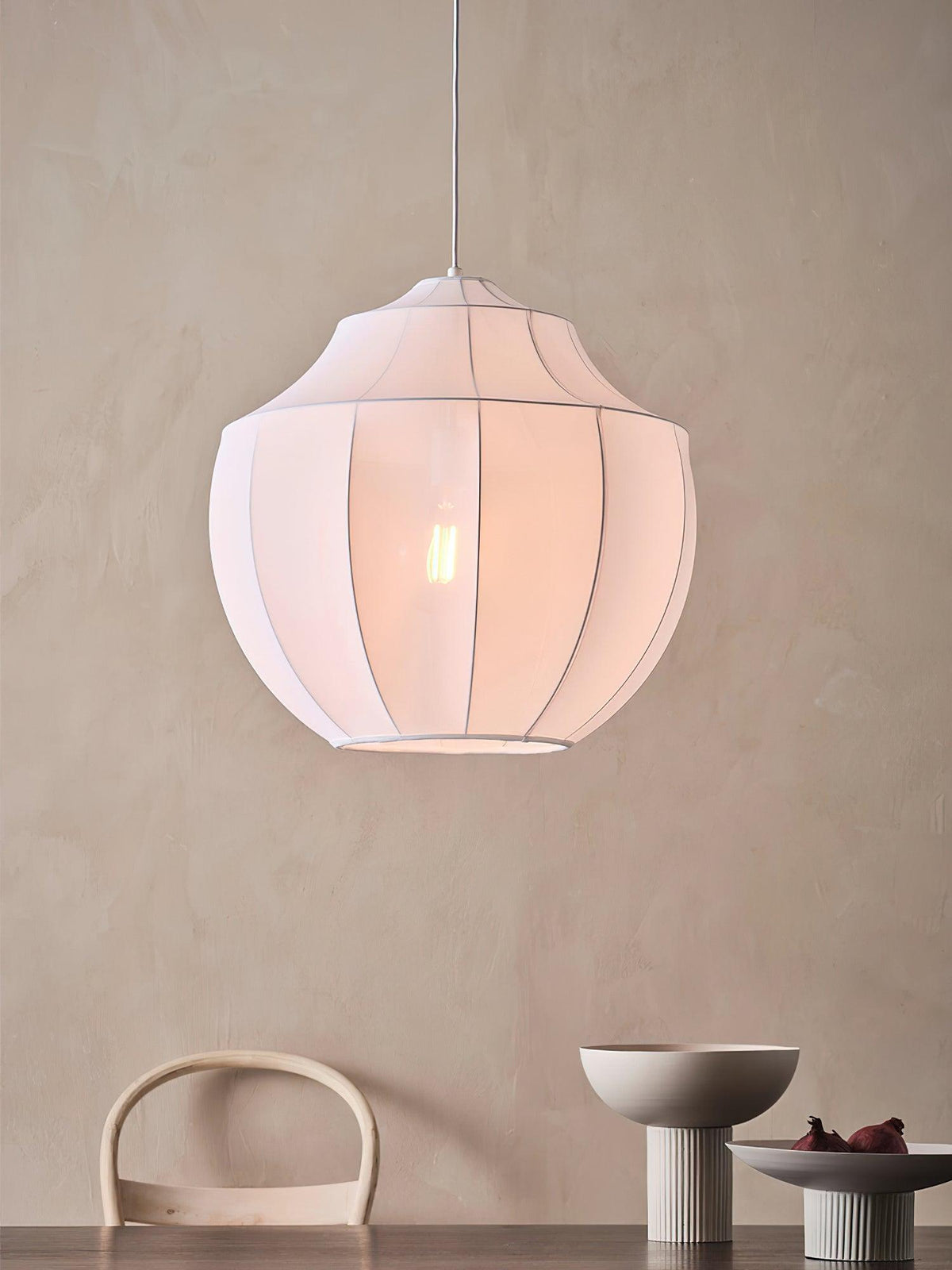 Eraeyra Lampe Suspension en Tissu Maille d'Élégance Premium - Neutralighting