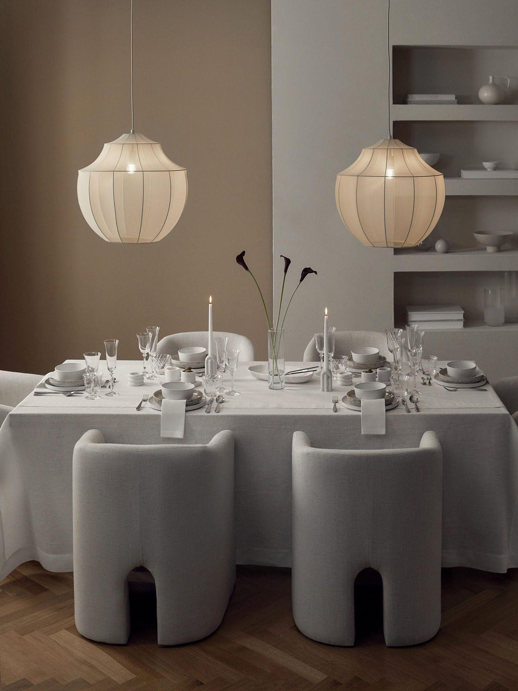 Eraeyra Lampe Suspension en Tissu Maille d'Élégance Premium - Neutralighting