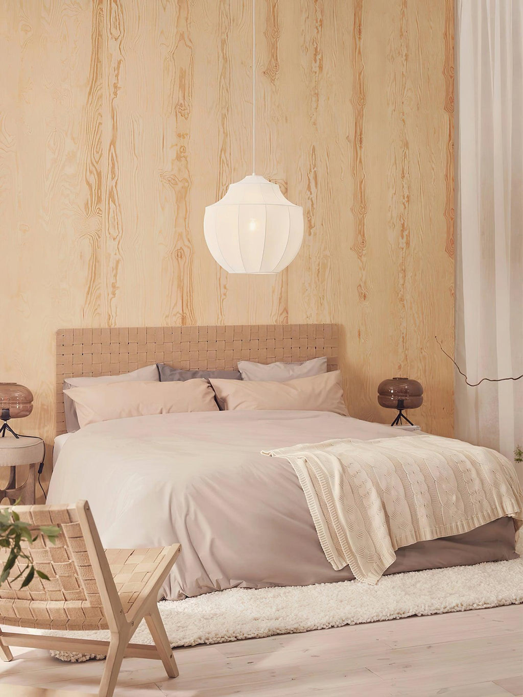 Eraeyra Lampe Suspension en Tissu Maille d'Élégance Premium - Neutralighting
