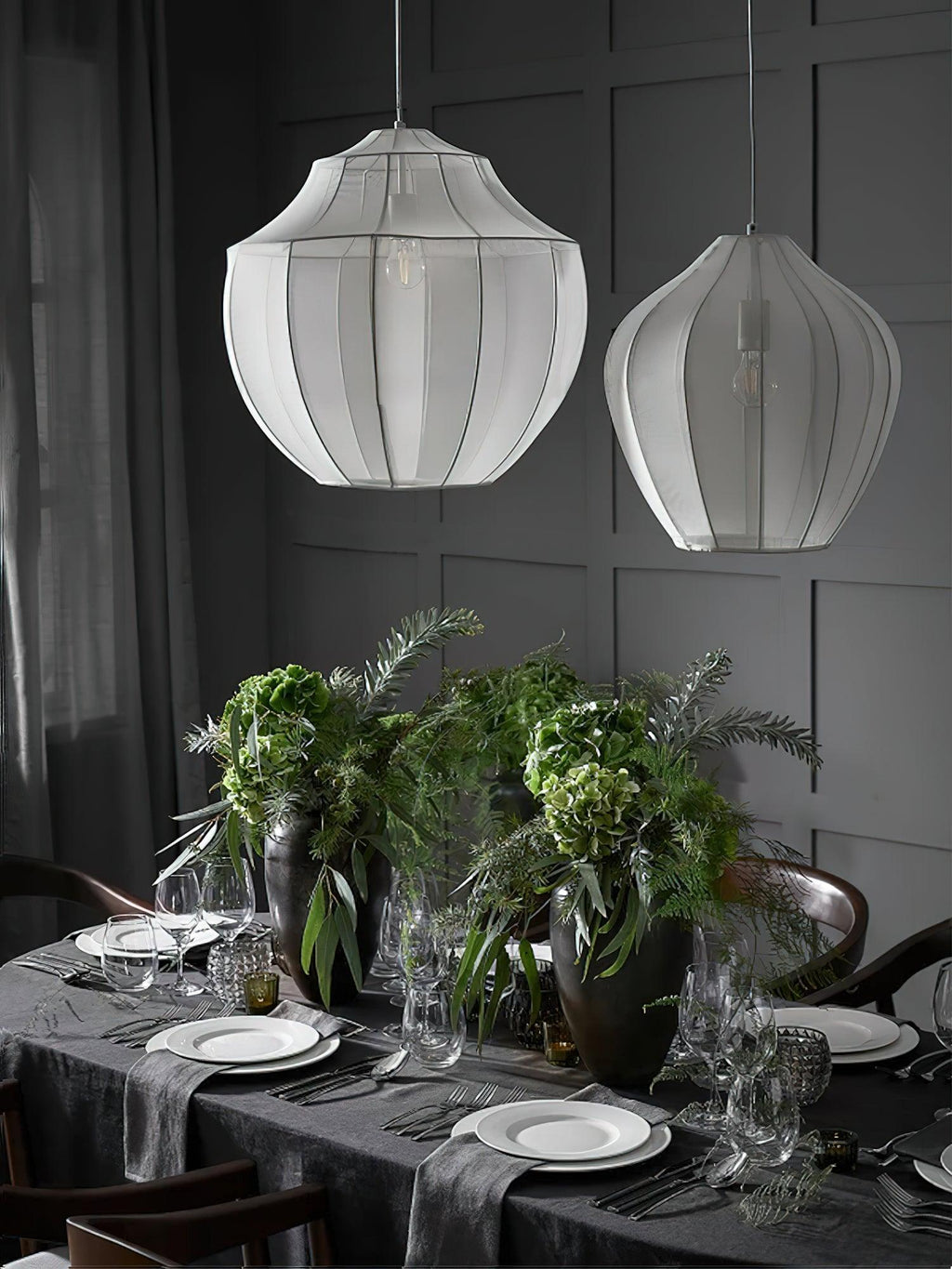 Eraeyra Lampe Suspension en Tissu Maille d'Élégance Premium - Neutralighting