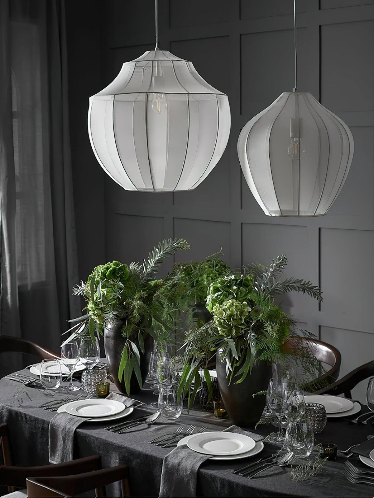 Eraeyra Lampe Suspension en Tissu Maille d'Élégance Premium - Neutralighting