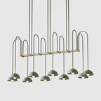 Blikuvyh Ancien Industriel Atelier Laiton Métal Lustre - Neutralighting
