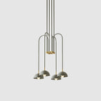 Blikuvyh Ancien Industriel Atelier Laiton Métal Lustre - Neutralighting