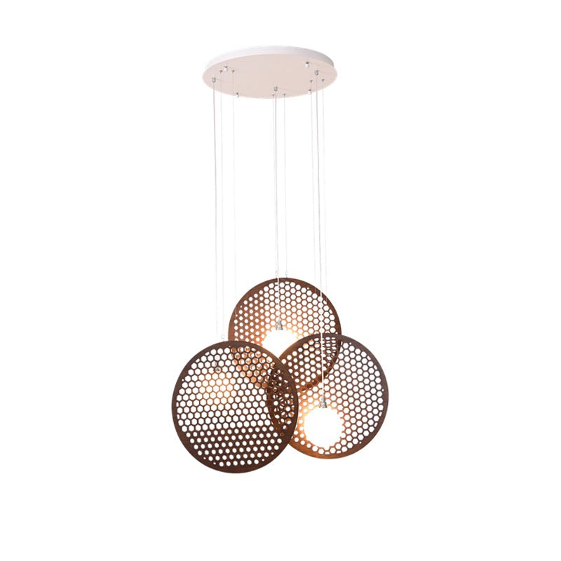 Aurora Chandelier Wooden Plate - Neutralighting