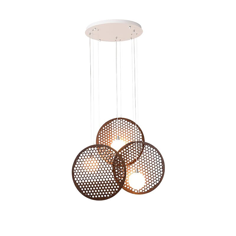 Aurora Chandelier Wooden Plate - Neutralighting