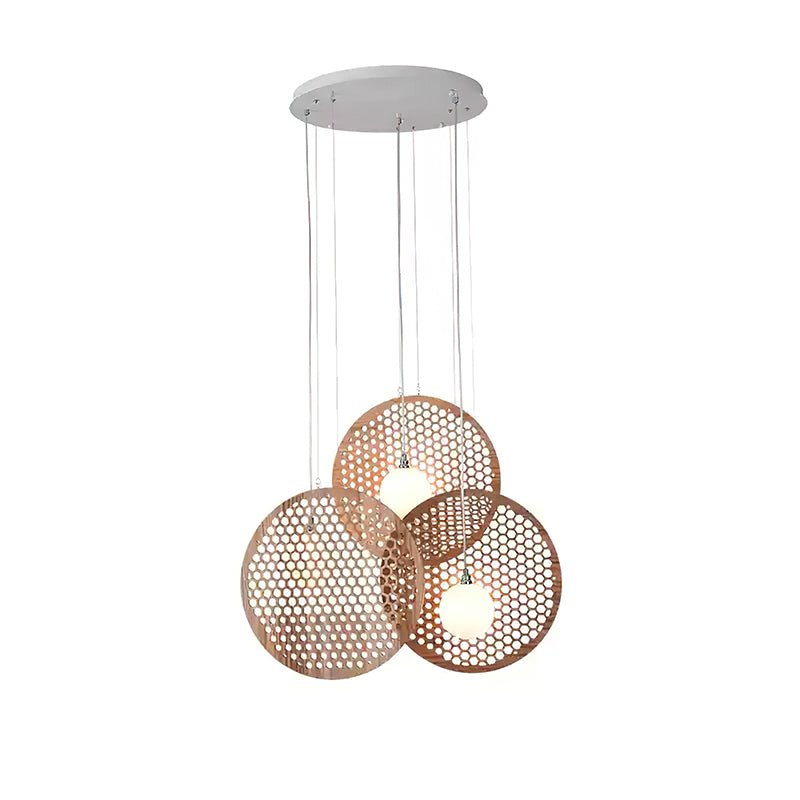 Aurora Chandelier Wooden Plate - Neutralighting