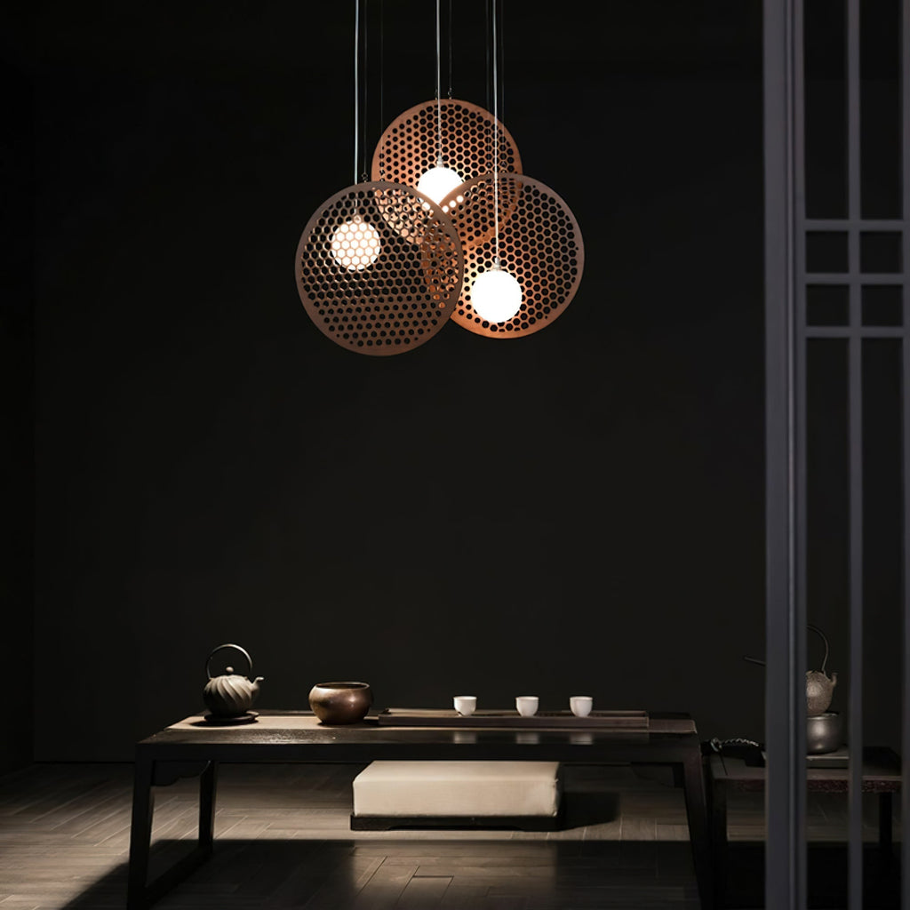 Aurora Chandelier Wooden Plate - Neutralighting
