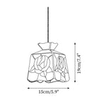 Roselit Suspension Teinté Verre Florale Organique - Neutralighting